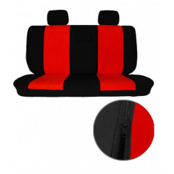 Autopoťahy Elegance bordovo-čierne (velour-velour)