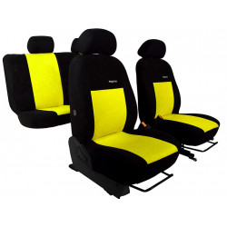Autopoťahy Elegance žlto-čierne (velour-velour)