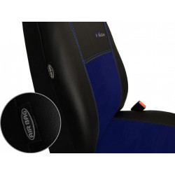 Autopoťahy Exclusive Alcantara modro-čierne (Alcantara-koža)