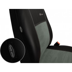 Autopoťahy Exclusive Alcantara slabo šedo-čierne (Alcantara-koža)