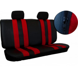 Autopoťahy GT slabo šedo-čierne (Alcantara-koža)