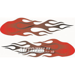 Samolepka "Plameň" červený