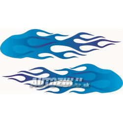 Samolepka "Plameň" modrý