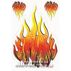 Samolepka "plameň set"
