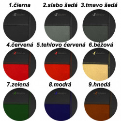 Poťahy pre LAND ROVER DEFENDER 1+1 (1989-2004) Exclusive Alcantara (Alcantara-koža)