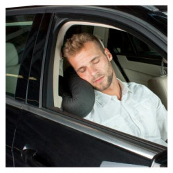 Univerzálny vankúš v tvare rolky z pamäťovej peny čierny