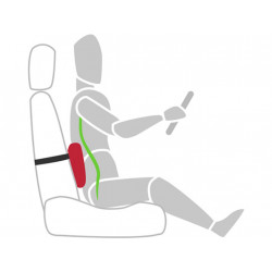 Bedrový vankúš z pamäťovej peny šedý -1ks