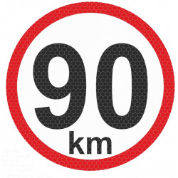 Samolepka reflexná veľká - 90km