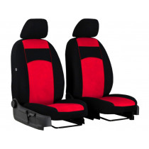 Predné autopoťahy Tuning 1+1 100% červené 2ks