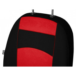 Predné autopoťahy Tuning 1+1 100% červené 2ks