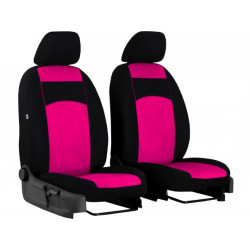 Predné autopoťahy Tuning 1+1 100% ružové 2ks