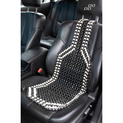 Guličkový poťah sedadla 127x38cm, cierna