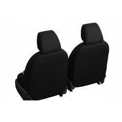 Autopoťahy Exclusive Alcantara 1+1 predné (Alcantara-koža) čierno-čierne