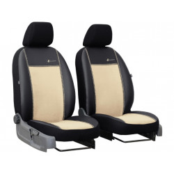 Autopoťahy Exclusive Alcantara 1+1 predné (Alcantara-koža) béžovo-čierne