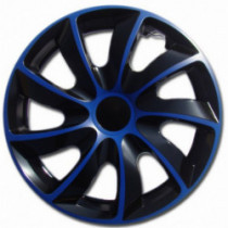 Puklice 15 palcové modro-čierne