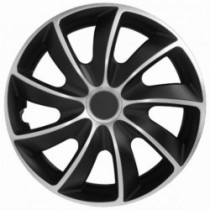 Puklice 17 palcové strieborno-čierne