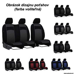 Poťahy pre MERCEDES VITO 2+1 W639 (2003-2014) VIP-B3 (textil)