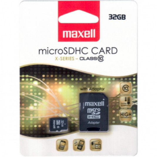 Pamäťová karta MicroSDHC 32GB CL10 + adpt 854718 MAXELL