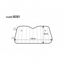 Clona slnečná strieborná - 130x60 cm