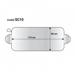 Clona univerzálna strieborná ZIMA/LETO - 175x90cm