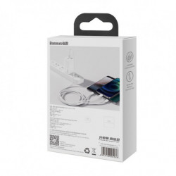 Kábel USB 3v1 BASEUS Superior Series 3,5A, 120 cm biely