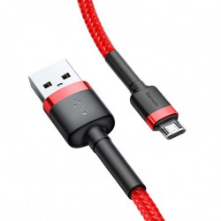 Kábel USB na micro USB BASEUS Cafule 1,5A 200cm červený
