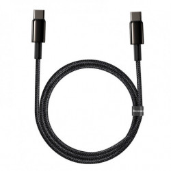 Kábel USB-C na USB-C BASEUS Tungsten Gold, 100 W, 100 cm