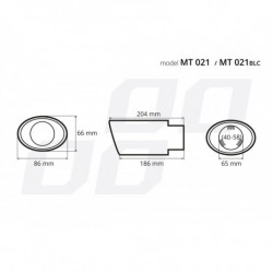 Koncovka výfuku (Ø výfuku do 58mm) MT 021