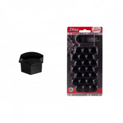 Sada krytiek pre skrutky kolies 17 mm - čierne