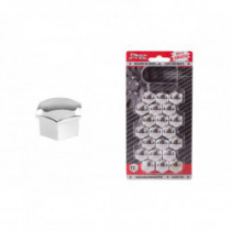 Sada krytiek pre skrutky kolies 17 mm - chrómové