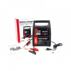 AMiO Nabíjačka auto/moto batérií 12V 8A (32-90Ah) SBC-8A