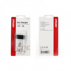 Autonabíjačka mobilného telefónu s 3xUSB biela PCH-03