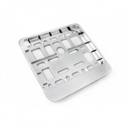 Podložka pod ŠPZ na skúter, motocykel - metalíza