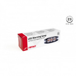 Výstražné osvetlenie oranžové 3x3W LED R65 R10 12/24V IP67