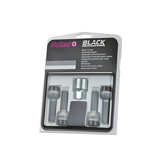 Bezpečnostné šróby McGard M14x1,5x34,5mm R12 BLACK EDITION