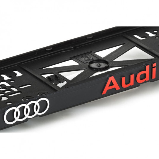 Podložka pod ŠPZ 3D AUDI červená