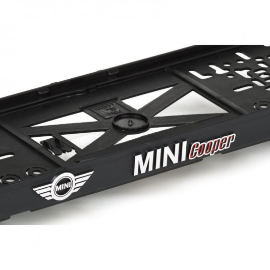 Podložka pod ŠPZ 3D MINI COOPER červená