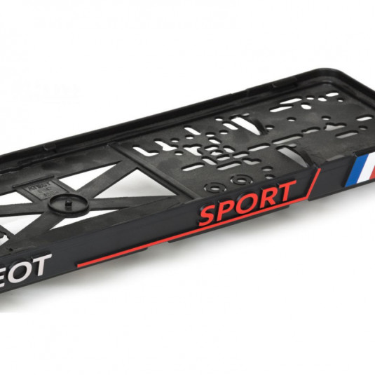 Podložka pod ŠPZ 3D PEUGEOT SPORT