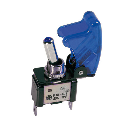 Spínač páčkový 12 V 20 A modrý Model 4