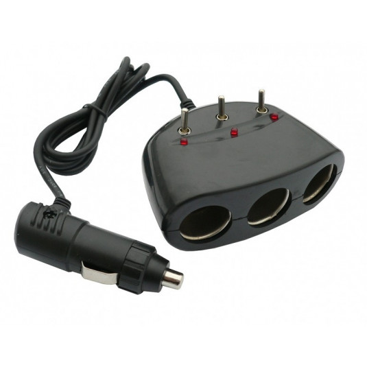 Zástrčka zapaľovača - roztrojka 12