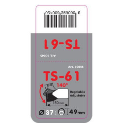 Koncovka výfuku (Ø výfuku do 49mm) TS-61 ohybná