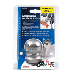 Zabezpečovacia guľa proti krádeži prívesného vozíka