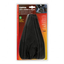 Poťah rýchlostnej páky koža so šedým šitím