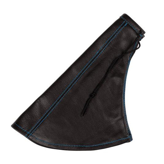 Poťah páky ručnej brzdy koža s modrým šitím