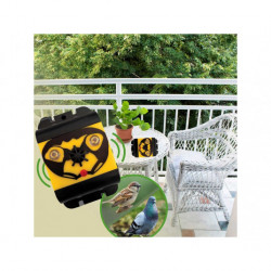 Plašič vtákov a holubov na batérky so strobo modrým svetlom