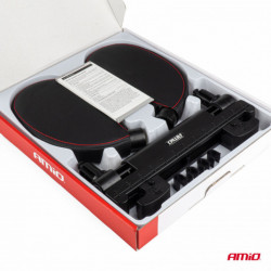 Sklopná opierka hlavy do auta, Poťah-čierny materiál