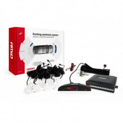 Asistenty parkovania LED 8-senzorové biele