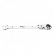 NEO Kombinovaný kľúč - plochý-očkový s kĺbom a račňou 15 x 220mm