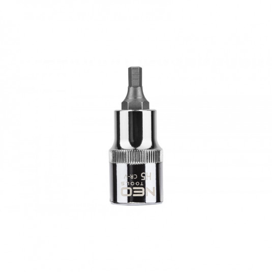 NEO Šesťhranná koncovka na nástavce 1/2, H10 x 55mm