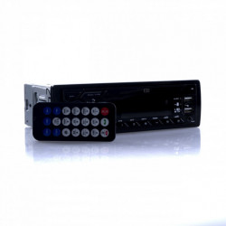 Autorádio 1 din usb micro sd bt - modrý